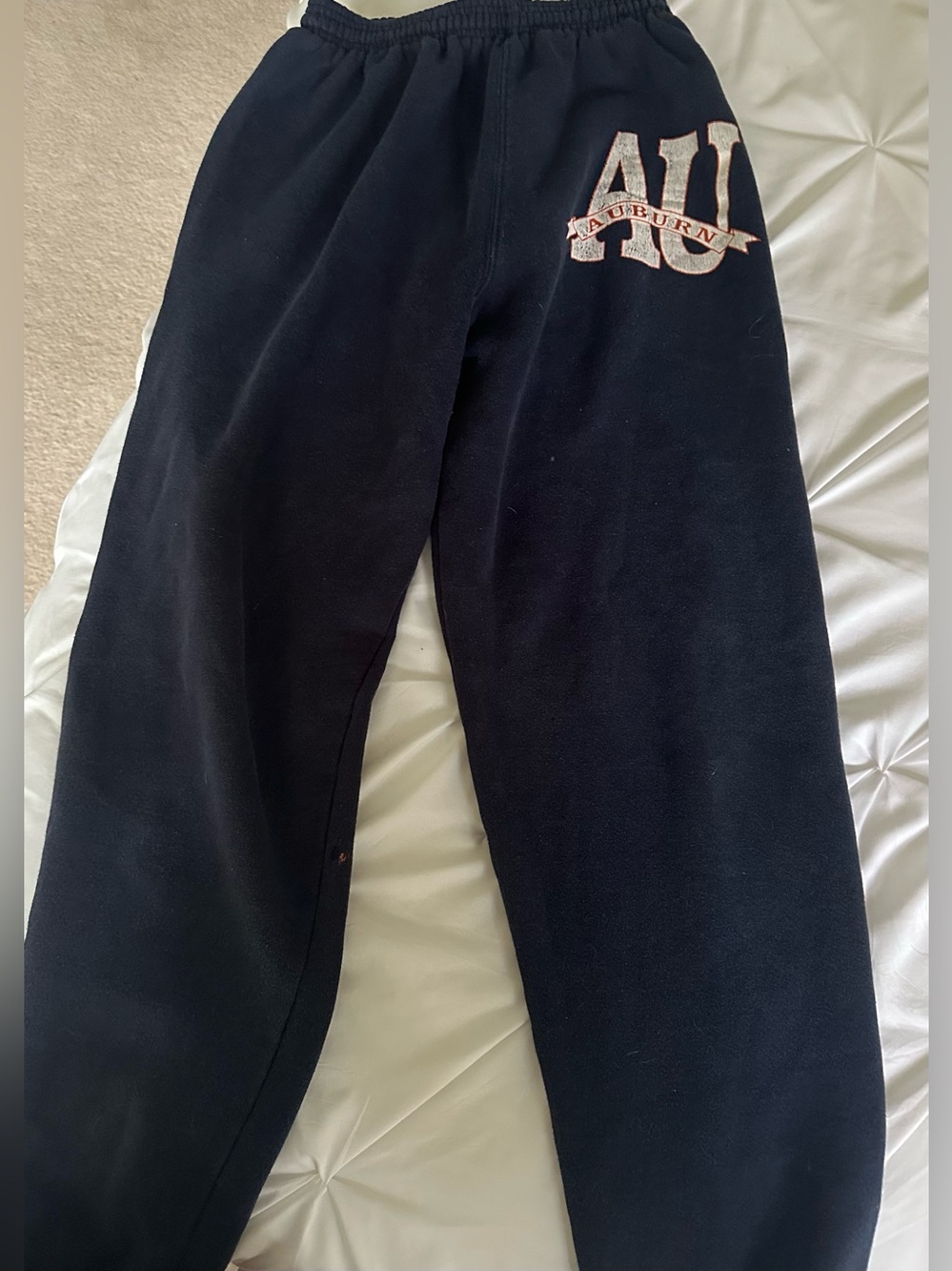Navy Blue Auburn University Sweatpants Size Medium